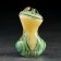 Souvenir "Frog is curious", 6 x 4.5 cm, selenite