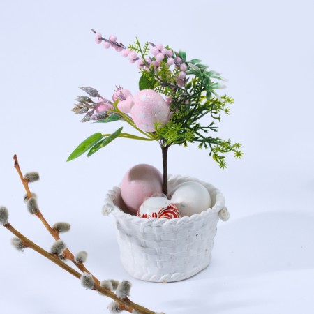 Easter decor »Pink eggs» 11 × 15 × 26 cm