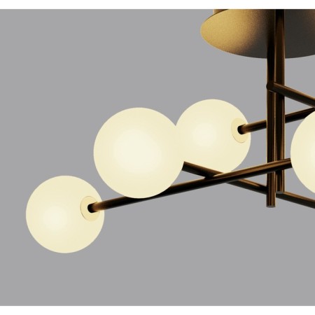 Ceiling chandelier Mantra Cellar, G4, 7x5W, 690x515x280 mm, black color-2