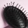 Comb - mini massage, 6 × 14 cm, black color