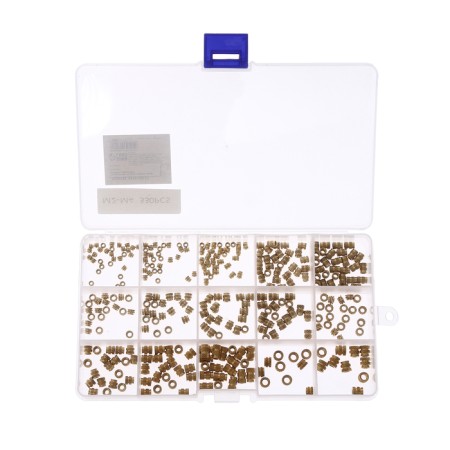 The heat installation nut, brass, thread m2/m3/m4, set 330 pcs-5
