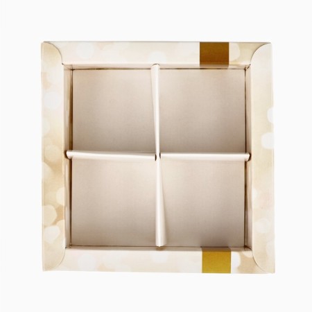 Box for 4 sweets with cells "Congratulations", 10 x 10 x 3 cm-3
