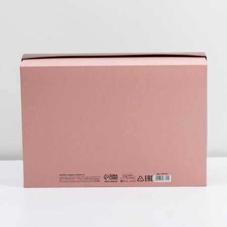 Gift folding box, packaging, “Girl with flowers”, 30 x 20 x 9 cm-5