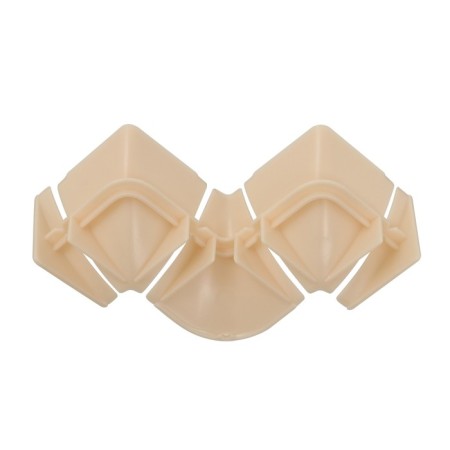 A set of components to the skirting board for the countertop "Ideal" ivory glossy bone-1