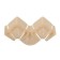 A set of components to the skirting board for the countertop "Ideal" ivory glossy bone