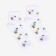 Women's socks, white color/flamingos, size 38-40