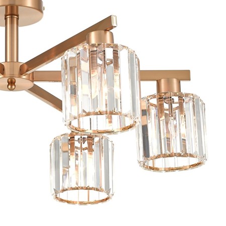 Ceiling lamp 6x60W E27, size 70x70x29.5 cm-2
