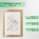 Photo frame Plastic "Mira" 15x21 cm, 641811 gold (plastic screen)