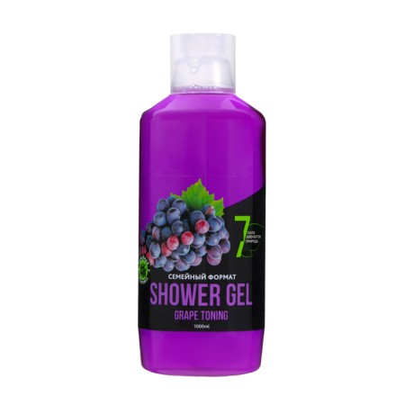 Shower gel "Strength of 7 elements of nature" with grape seed oil, 1000 ml
