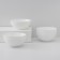 Set of salad bowls Luminarc Lotusia, d = 18 cm, glass ceramic, 6 pcs, white color