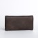 Women's wallet on the button, gray color