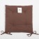Siddle on the chair Ethel Kitchen 42x42 cm, brown color, 100% cotton, sarzha 220 g/m2