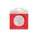 Street thermometer, hygrometer, d = 6.5 cm, white