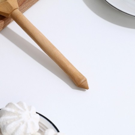 Spoon half -bastard, boiled, maple color-3
