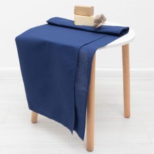 A towel for a bath economy and I am 80x150 cm, 100% cotton, waffe. canvas, T. Siniy, 200 g/m2