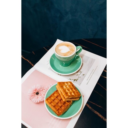 Coffee steam porcelain Magistro Coffee Time, 2 objects: a cup 280 ml, a saucer d = 15.5 cm, the color is turquoise-9