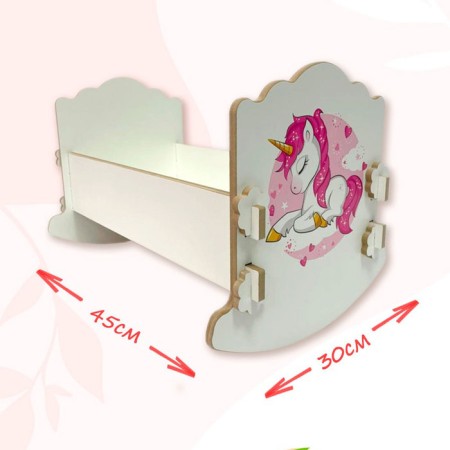 Coting-Lulka "Unicorn", 43 cm, white, print-3