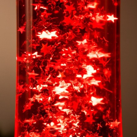 Lamp "Cylinder" E14 white, lava, sparkles 40x11x11 cm Risalux-2
