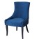 Chair "Marzio", velor fabric, Molding Nickel, support of the wenge array, color ocean