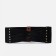 Women's belt on buttons, width 11 cm, black color