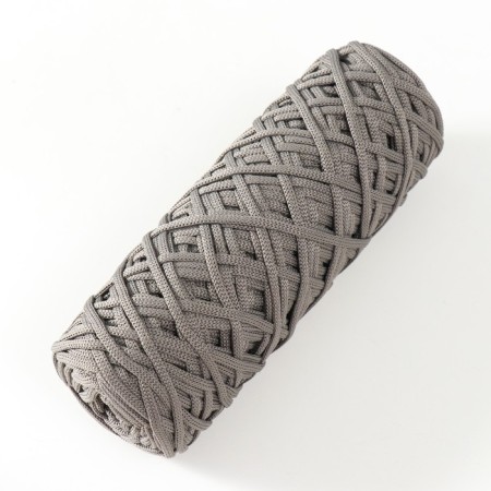 Knitting cord 100% polyester, width 3 mm 100m (gray)-1