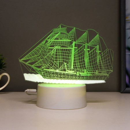 FRAGE STRAGE "FRAGATE" LED 7 USB colors/from white batteries-7