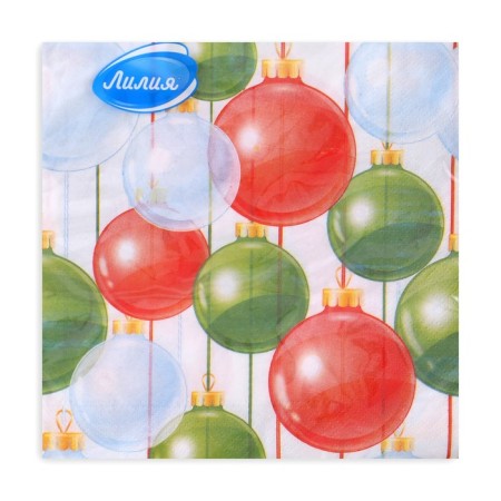 New Year's napkins Paper Lilia "Feast Magic", 2 layers, 33x33 cm, 20 pcs-2