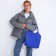 Zipper bag with lightning, blue color