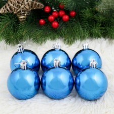 Set of balls plastic D-6 cm, 6 pcs 