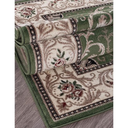 Rectangular carpet Merinos colizey, size 80x150 cm, color Green-2