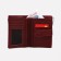 Women's wallet on the button, burgundy color