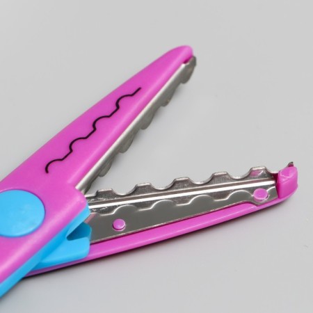 Scissors of embossed "Flower" (set 5 pcs) 13 cm mix-5