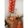 Basket for serving the renal "reed", 20 × 20 × 14 cm, from straw