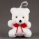 A toy of foam "Bear" with a red bow, 11 cm