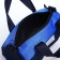 Youth bag with a zipper, blue color