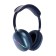 AKZ MAX10 headphones, wireless, full -size, microphone, backlight, blue