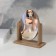 Mirror desktop "oval", mirror surface 12 × 17 cm, beige color