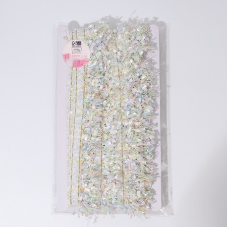 Decorative braid “Twydal”, one -sided, 35 mm, 5 ± 0.5 m, pastel color-2