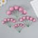 Decor for creativity "Balls Pink Brill" d = 2; 3; 3.5 and 4 cm set 20 pcs