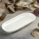 Porcelain dish, 17 × 7 cm, white color