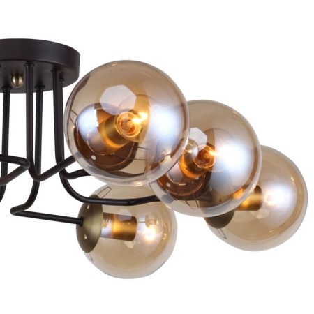 Modestus chandelier, 8x40W E14, brown color-2