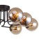 Modestus chandelier, 8x40W E14, brown color