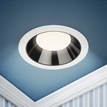 Lamp built -in era LED, IP20, 18W, 145x45 mm, 3000k, 900lm, white color, black