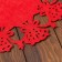 Napkin Decorative shade "Bells", cent, red, D 30 cm, felt