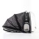 Backpack for carrying animals, laying out, 33 x 28 x 42 cm, black/transparent