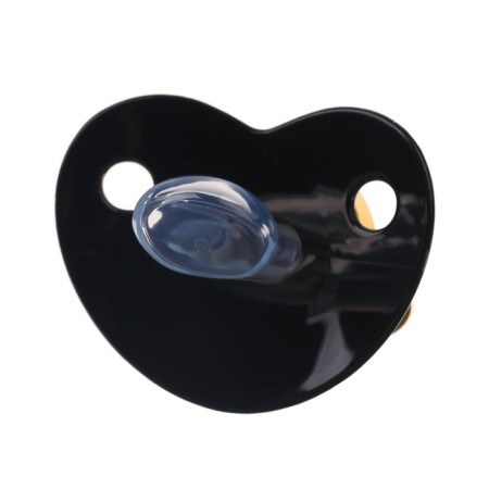 Nipple - Orthodontic dummy. Boss, with a cap, +6 months, black/gold, rhinestones-2