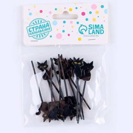 Skewers "cat", in the set 12 pcs., Black color-3