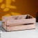 Kashpo wooden 26x16x10 cm natural aged oak