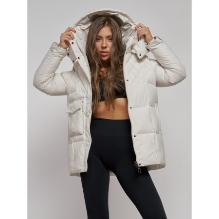 Winter jacket, size 50, beige color-9