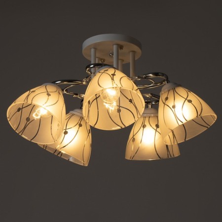 Avtal chandelier 5he27 40W Belo-chromium 58x58x27 cm Bayerlux-2